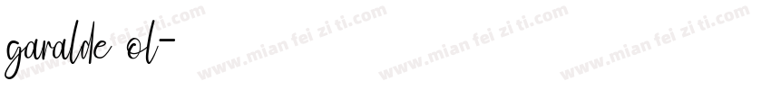 garalde ol字体转换